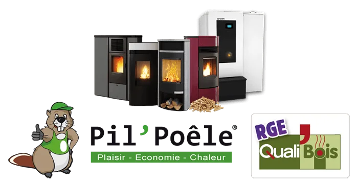 Installation de poêle à bois ou à granulés, insert et chaudière avec Pil’Poêle. Installateur RGE Qualibois. Étude et devis gratuit.